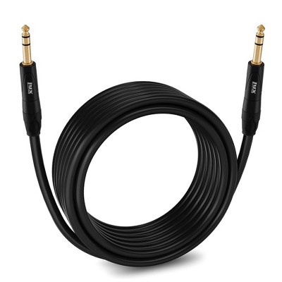 LyxPro 1/4" TRS Male to 1/4" TRS Male Balanced Microphone Cable