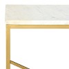 Lumen Marble Console Table - CNS3702A - White Marble/Gold - Safavieh - 3 of 4