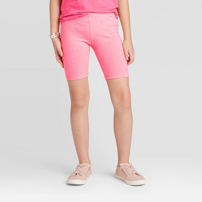 target white biker shorts