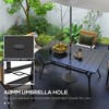 PAGED Outdoor Dining Table Rectangular Outdoor Patio Table with Faux Wood Tabletop for Backyard, Patio, Poolside - 2 of 4
