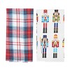 C&F Home Nutcracker Plaid Printed & Woven Kitchen Towel Set of 2 - 2 of 4