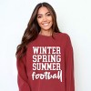 Simply Sage Market Winter Spring Summer Football Garment Dyed Sweatshirt - 2 of 4