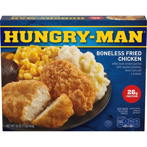 Hungry Man Frozen Boneless Fried Chicken Dinner 16oz Target