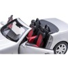 1996 Mercedes-Benz SLK Convertible Brilliant Silver Metallic 1/18 Diecast Model Car by Norev - 3 of 4