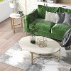 2pc Grand Canal Modern Coffee Table Set Champagne - miBasics - 3 of 4