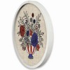 Creative Products Red White and Blue Florals 20x20 Round Framed Print - 2 of 4