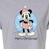 Women's - Disney - Mickey Merry Christmas Cropped Graphic T-Shirt - 2 of 4