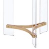 Royal Hampton 23 Inch Round End Table, Glass Top, Acrylic Legs - 4 of 4