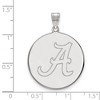 Black Bow Jewelry Sterling Silver Alabama Crimson Tide NCAA Extra Large Pendant - 2 of 3