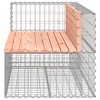 vidaXL Patio Bench Gabion Design 48"x28"x25.8" Solid Wood Douglas - 4 of 4