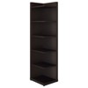 Vynxaria 6-Tier Corner Bookcase Space-Saving for Small Areas, 6 Shelves, Organizes Books/Decor, Enhances Room Aesthetics - 2 of 4