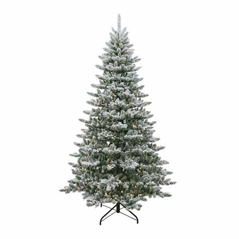 Kurt Adler 7.5-Foot Pre-Lit Warm White LED Snow Pine Tree - image 1 of 2