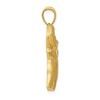 Black Bow Jewelry 14k Yellow Gold Large Trumpeting Elephant Pendant - 2 of 4