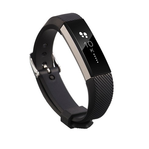 Large Fitbit Alta Black/Stainless Steel Activity Tracker 