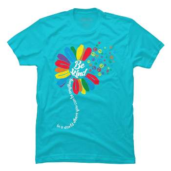 Design By Humans You Can Be Anything Be Kind Flower Pride By HARGOOT-Shirt
