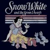 Juniors Womens Snow White and the Seven Dwarves Retro Stripe T-Shirt - 2 of 4