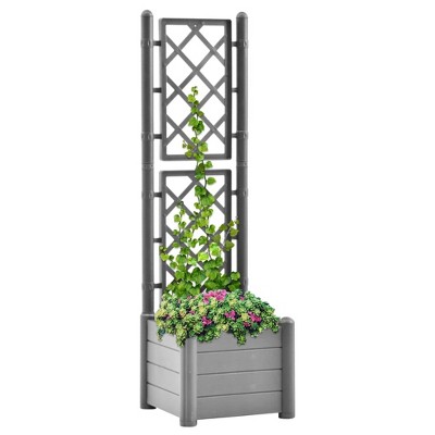 vidaXL 5-Floor Flower Stand 16.9"x8.7"x38.6" White Metal