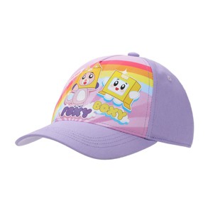 LankyBox Foxy & Boxy Rainbow Youth Purple 5 Panel Curved Brim Hat - 1 of 4