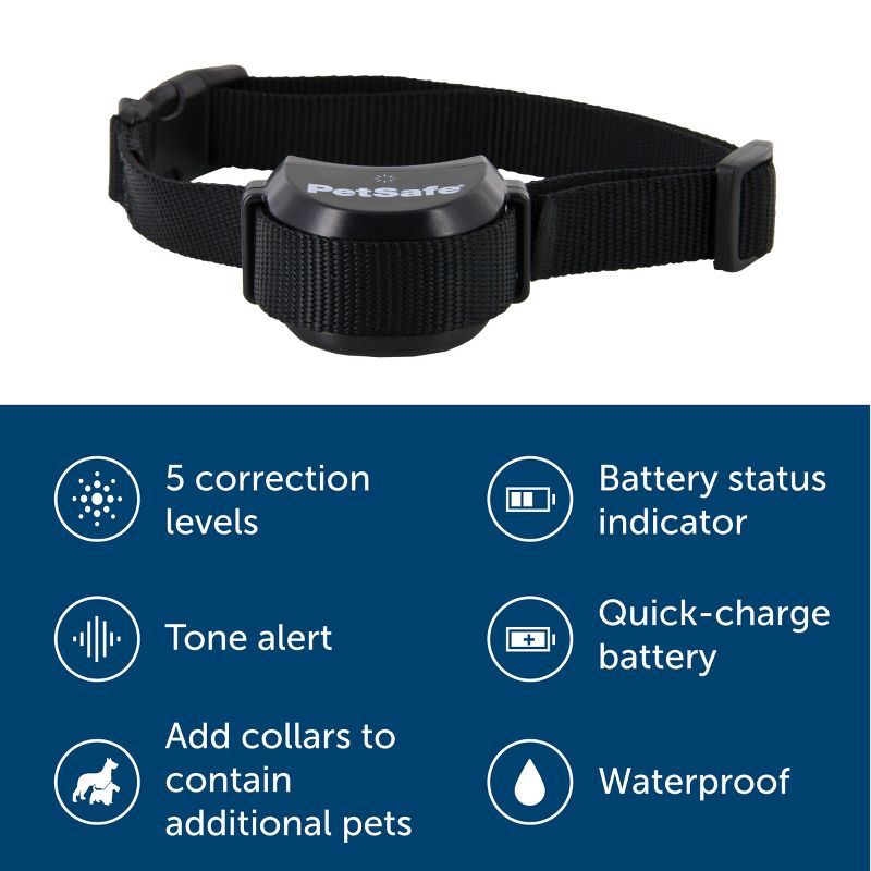 PetSafe Stay and Play Adjustable Wireless Fence Rechargeable Receiver Collar - Black, 4 of 11