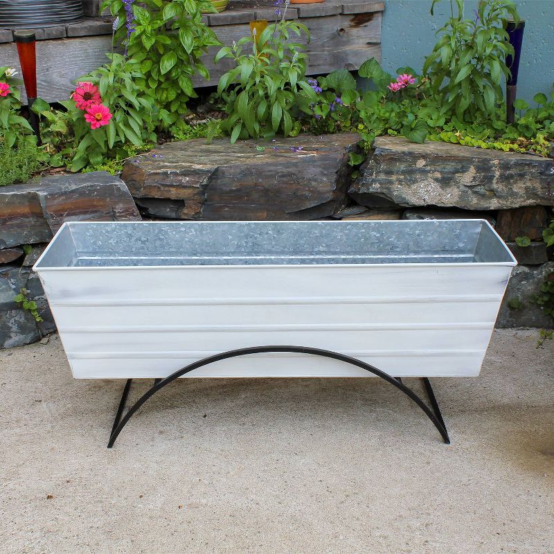 ACHLA Designs With Odette Stand Rectangular Steel Planter Boxes , 3 of 6