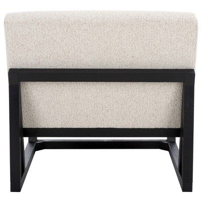 Kinsey Cream and Black Boucle Upholstered Slipper Chair