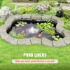 VEVOR Pond Liner, 10 x 13 ft 20 Mil Thickness, Pliable LLDPE Material Pond Skins, Easy Cutting Underlayment for Fish or Koi Ponds, Black - 3 of 4