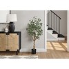 Sapphtopaz Artificial Eucalyptus Tree Artificial Tree Faux Plants Indoor with Natural Wood Trunk, Room Decor for Home, Foyer - 4 of 4