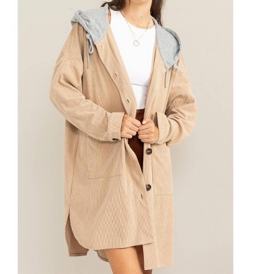 Women's Be On My Side Corduroy Hoodie Jacket - HYFVE