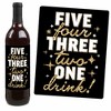 Big Dot of Happiness Hello New Year - 2025 NYE Party Decorations for Women and Men - Wine Bottle Label Stickers - Set of 4 - 3 of 4