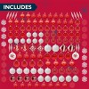 Joyfy Christmas Ornaments, Christmas Tree Decorations Indoor, 133 Pcs Red & White Christmas Assorted Ornament Set, Hanging Balls, Tree & Wreath Decor - 4 of 4