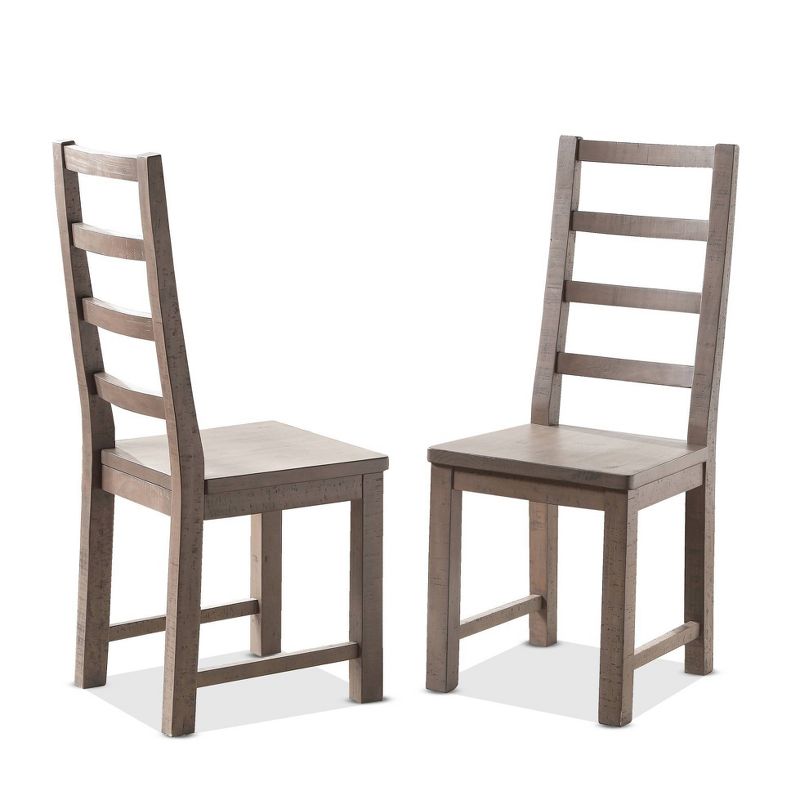 Set of 2 Auckland Side Chairs Weathered Gray - Steve Silver Co., 1 of 7