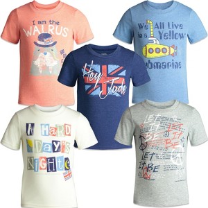 Lyrics by Lennon and McCartney 5 Pack Pullover T-Shirts Toddler - 1 of 4