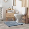 Hearth & Harbor Bathroom Rugs, Ultra Soft Velvet Memory Foam Bath Mats with PVC Backing - 2 of 4