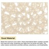 Unique Bargains Cotton Woven Vintage Lace Floral Pattern Heat Insulating Coasters 4" 4 Pcs - 4 of 4