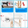 BestMassage Massage Bed Portable 2-Fold Massage Table Lash Bed  SPA Bed for Salon Spa & Tattoo - 4 of 4