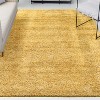Clayton Coastal Solid Glam Shag Machine-Washable Rug - JONATHAN Y - 4 of 4