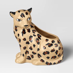 Ceramic Leopard Vessel - Room Essentials™ - 1 of 3
