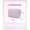 Narwey Birthday Gifts for Women Teen Girls Kids Personalized Initial Makeup Bag - 2 of 3