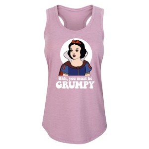 Women's - Disney Princess - You Must Be Grumpy Graphic Racerback Tank - 1 of 4