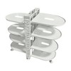 LunaLulinlk Pots and Pans Organizer, 8 Adjustable Shelves, Sturdy Steel, with 4 Hooks, White - 2 of 4