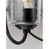 Progress Lighting Bowman 2-Light Bath Light, Matte Black, Clear Chiseled Glass Shades - 3 of 4