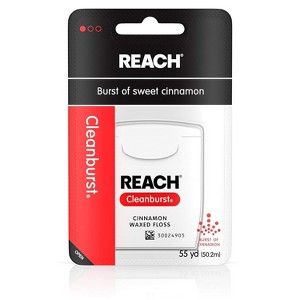 Reach Cleanburst Waxed Floss Cinnamon 55 Yd - 1 of 4