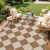 Coucheta Checkered Jute Runner Rug, Non-Slip Machine Washable Indoor Outdoor Rug, Farmhouse Style, Multi-Color & Size - 4 of 4