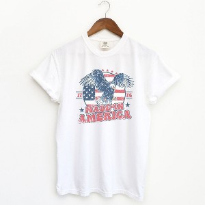 Simply Sage Market Women's Retro Made In America Short Sleeve Garment Dyed Tee - 1 of 3