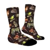 Watercolor Forest Animals Women Printed Crew Socks Funny Funky Socks Soft Polyester Novelty Gifts for Artists Men - 3 of 4