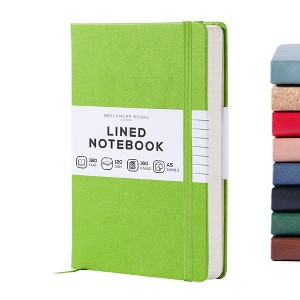 Lined Journal Notebook, A5 8.3 x 5.8 inch 160 Lined Pages, Hardcover Leather Writing Journals for Women, Men, 120 GSM Thick Paper, Gifts Box Included - 1 of 4
