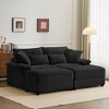 Whisen Double Chaise Lounge Set with Reversible Ottoman and Storage - 3 of 4