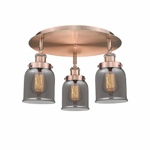 Bell - 3 Light Flush Mount In Art Deco Style-9.25 Inches Tall and 16.75 Inches Wide - 1 of 1