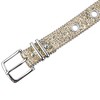 INSPIRE CHIC Women's Hollow Eyelet Sequin Decoration Versatile No-Punch Pin Buckle Belt - 2 of 4
