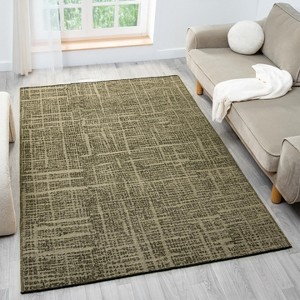 Luxe Weavers Machine Woven Two Tone Fringed Indoor Area Rug - 1 of 4